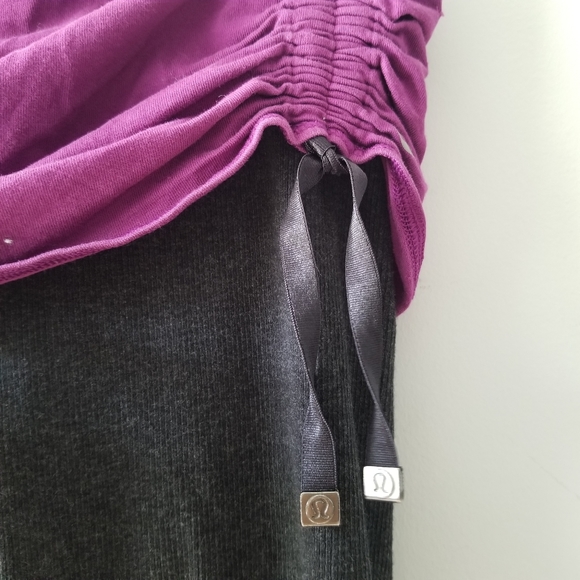 Lululemon Ruched Ribbed Fold Over Leggings 4 - Picture 5 of 12